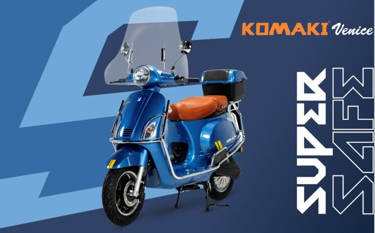 Komaki Venice Electric Scooter Price, Range, Safety, Top  speed and Features